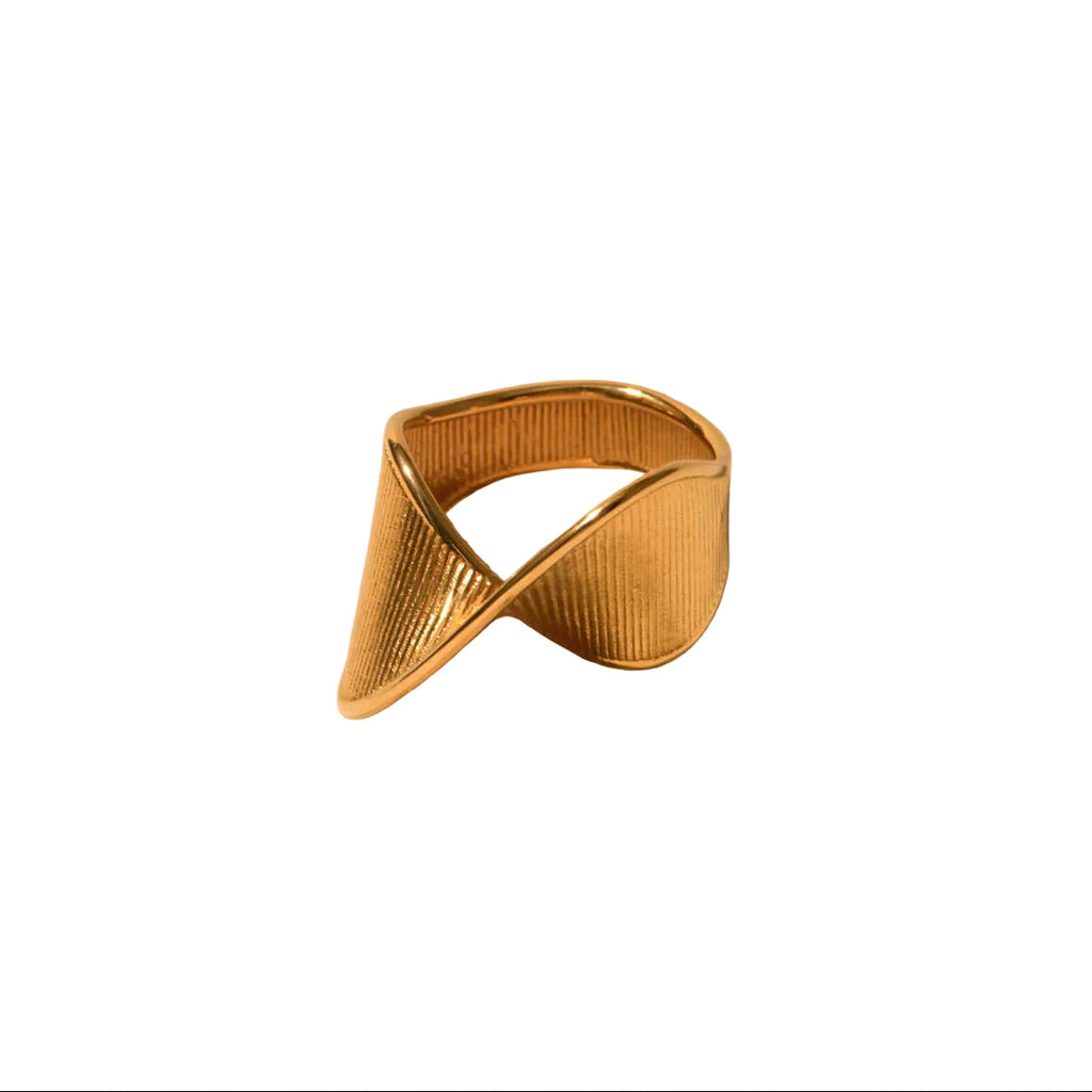 Gold Twist Ring