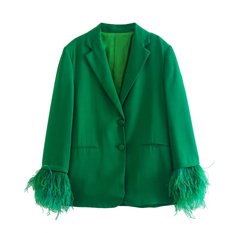 Feather Cuff Suit