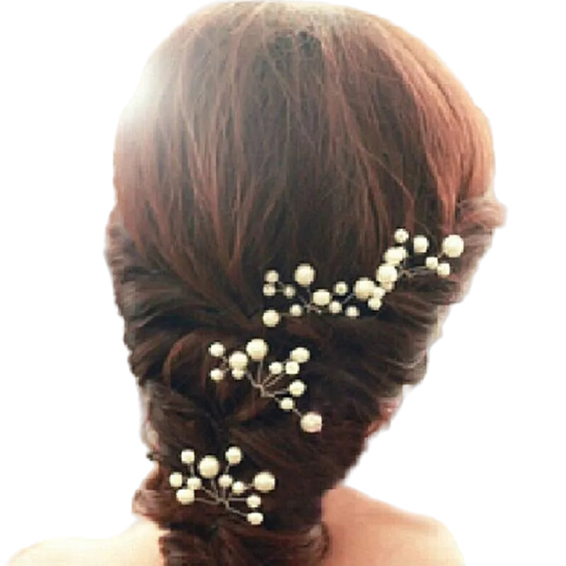 6 Pieces Wedding Bridal Hair Jewelry