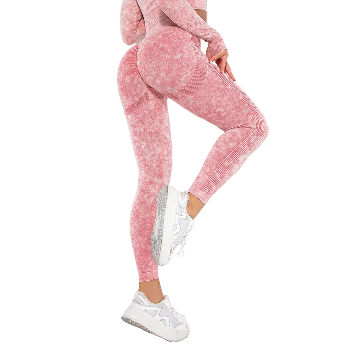 Tie-dye High Waist Seamless Yoga Set