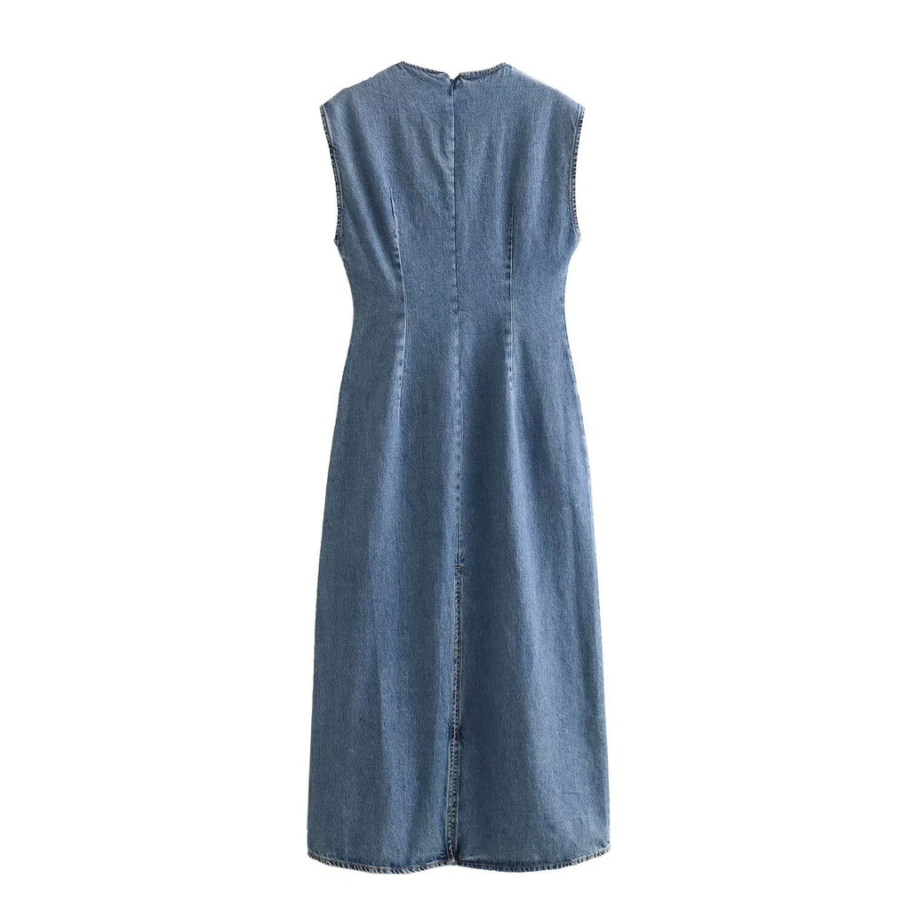 Denim Midi Dress