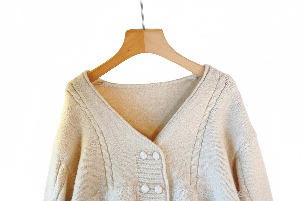 Feather Look Cardigan