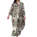 Bohemian printed shirt dress