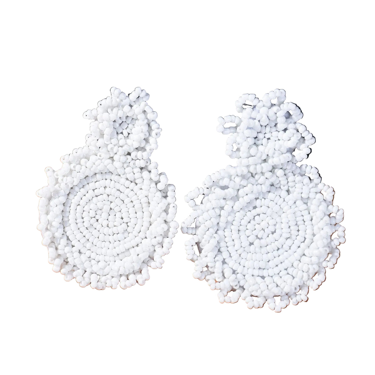 Hand Woven Rice Bead Earrings