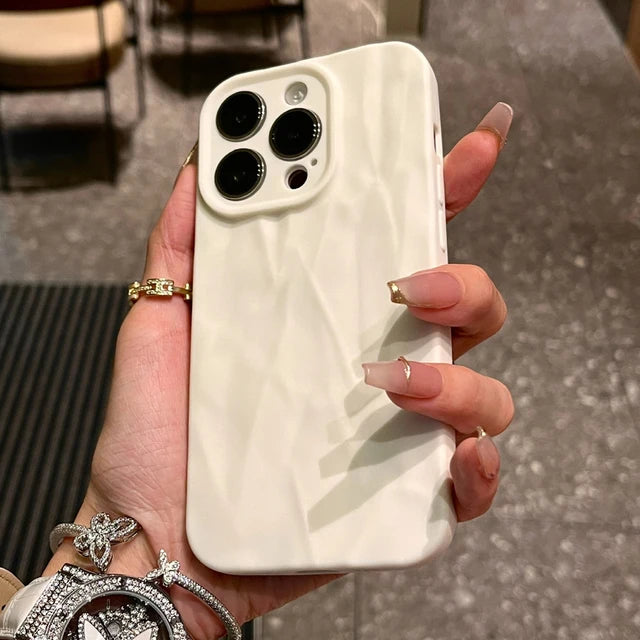 Fold Wrinkle Phone Case For iPhone