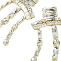 Geometric Rhinestone Oversized Earrings
