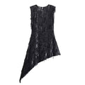 Asymmetric  Embellishment Dress