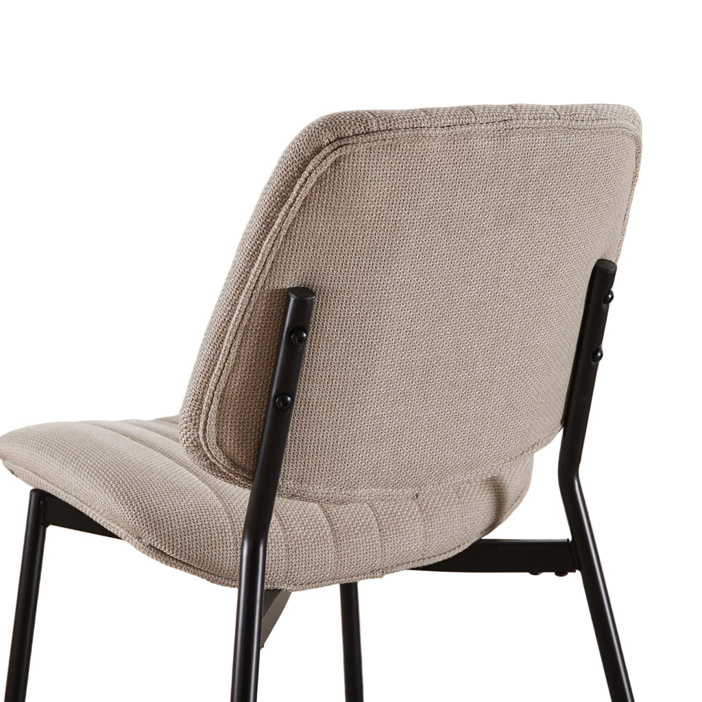 Retro linen chairs Set of Two