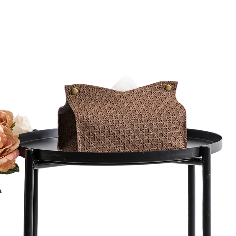 Leather Look Tissue Box