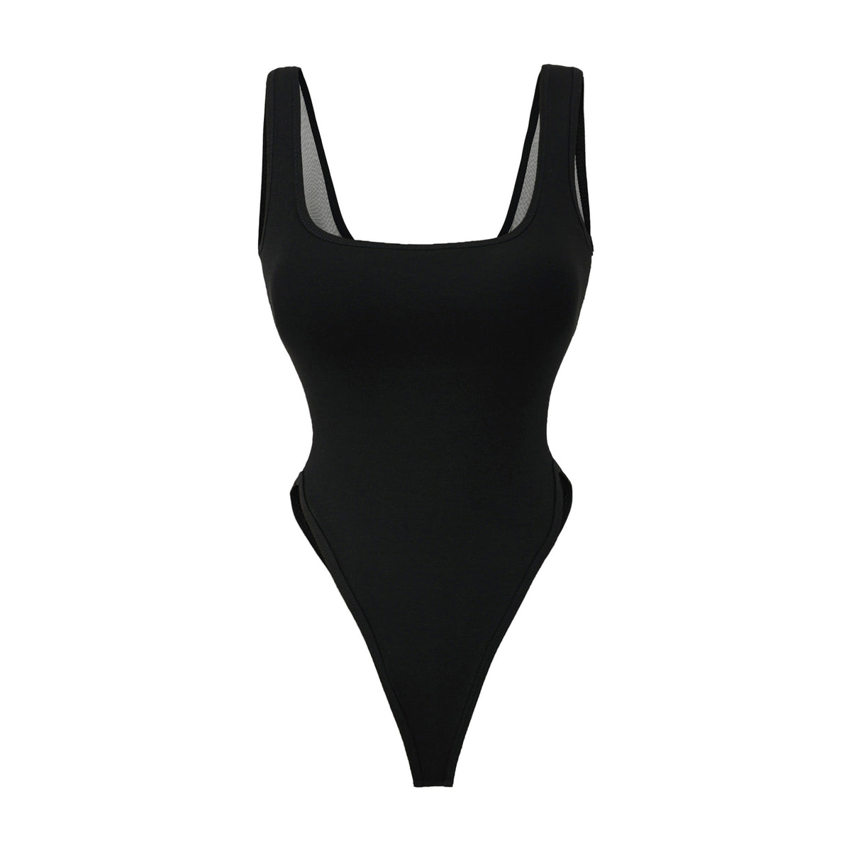 Square collar sleeveless vest jumpsuit