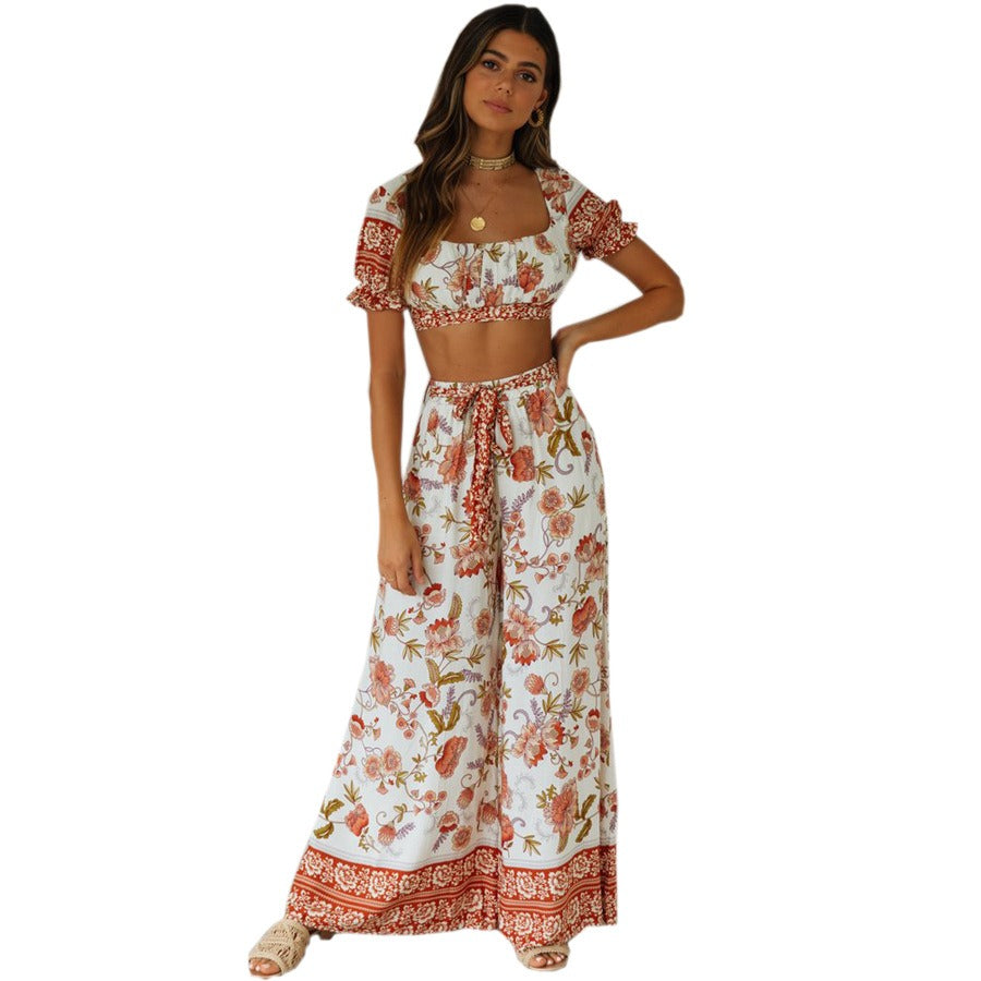 Women's Bohemian Print Suit