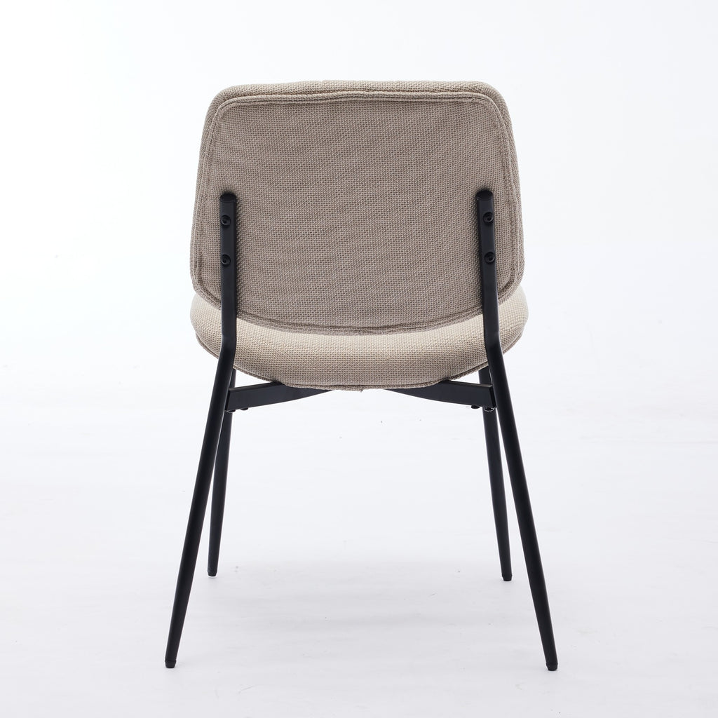 Retro linen chairs Set of Two