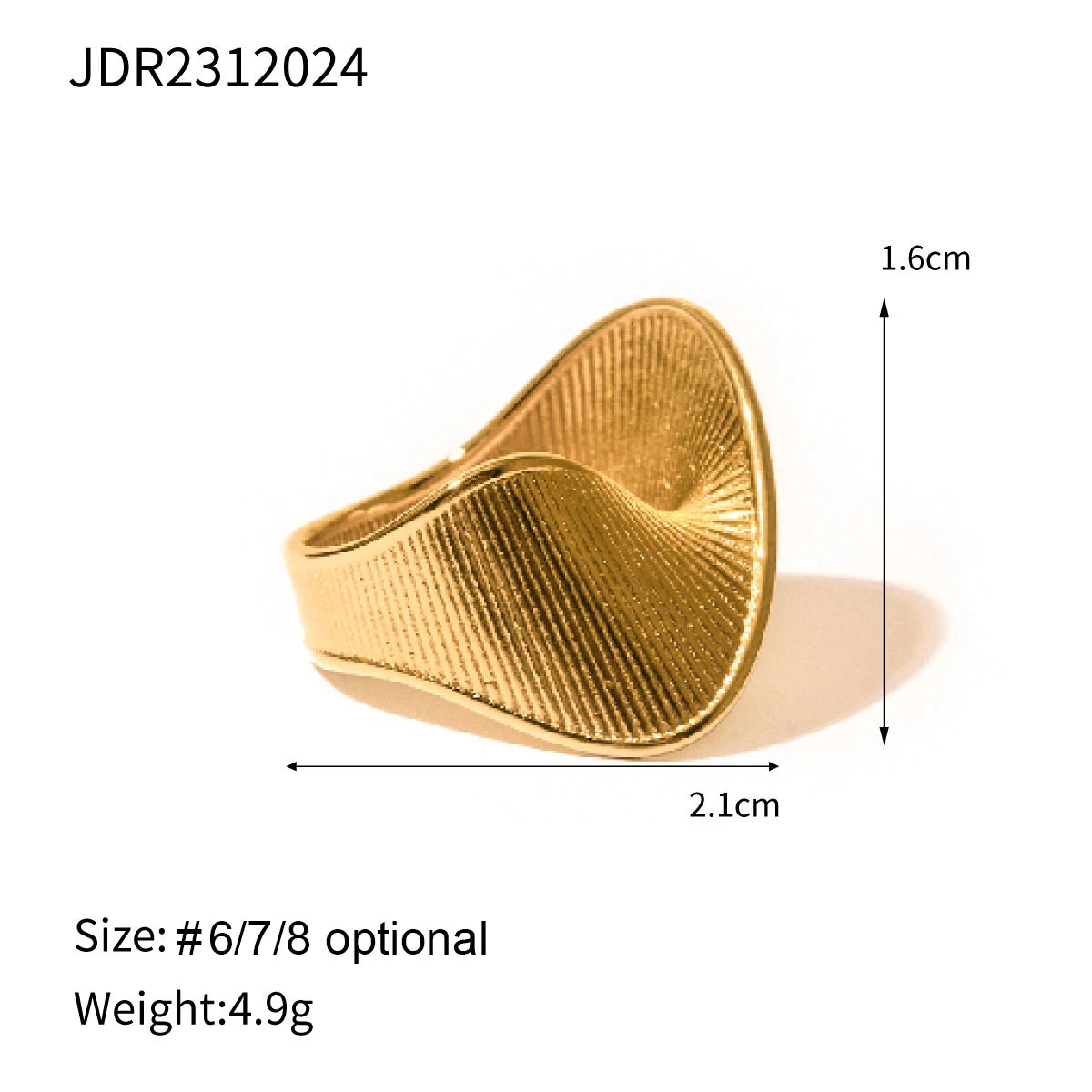 Gold Twist Ring