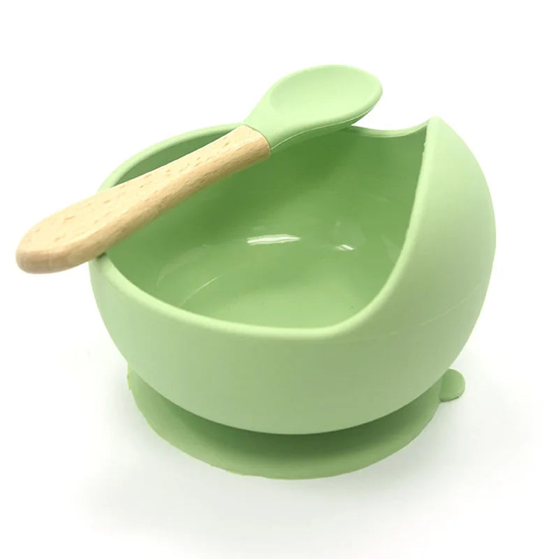 Baby Silicone Bowl Spoon Set