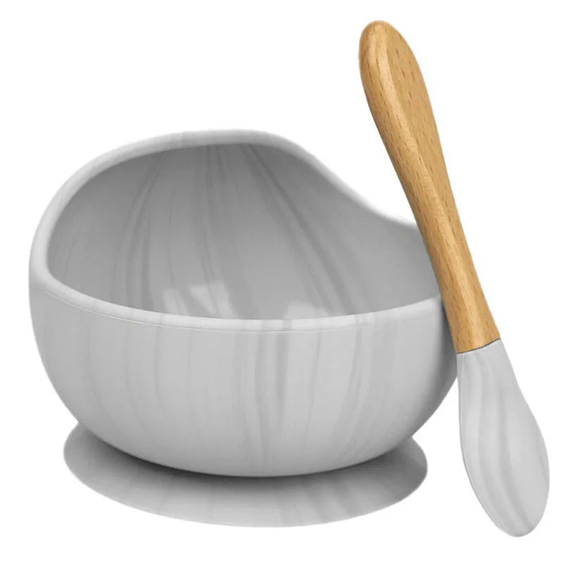 Baby Silicone Bowl Spoon Set
