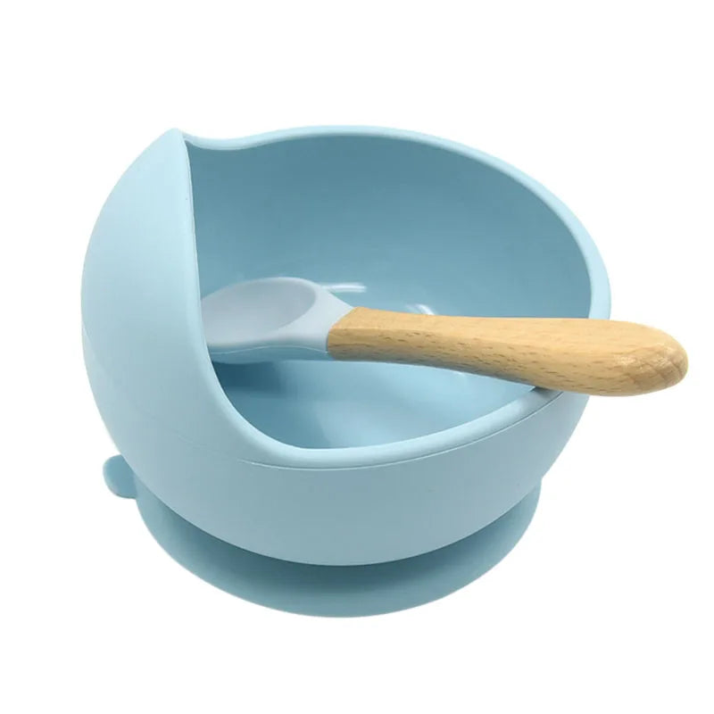 Baby Silicone Bowl Spoon Set
