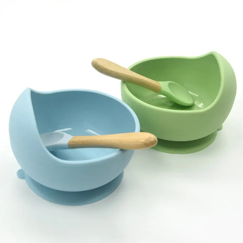 Baby Silicone Bowl Spoon Set