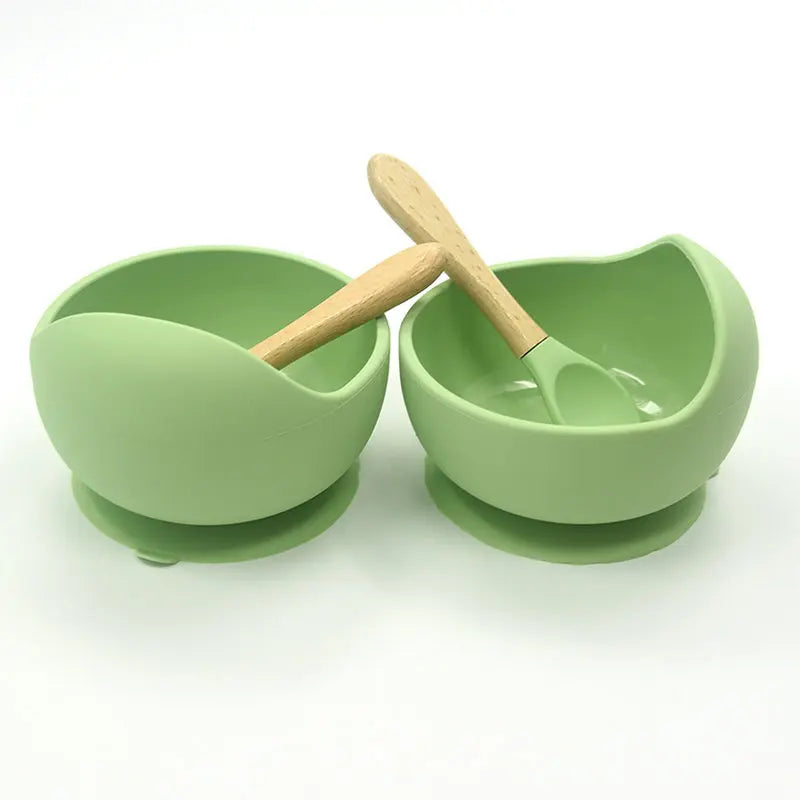 Baby Silicone Bowl Spoon Set