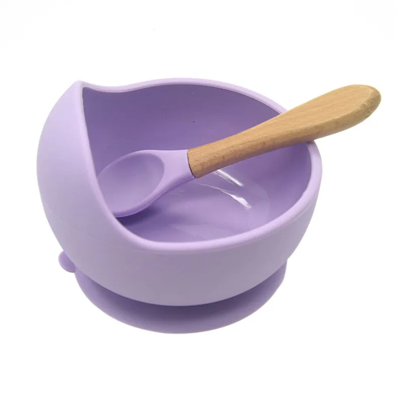 Baby Silicone Bowl Spoon Set