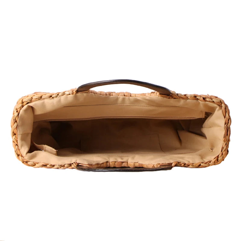 Women Vintage Rattan Handbag