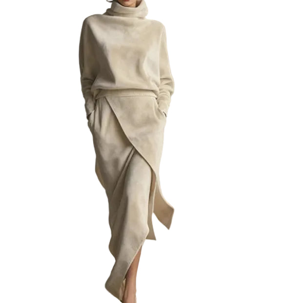 Suede Look Dress