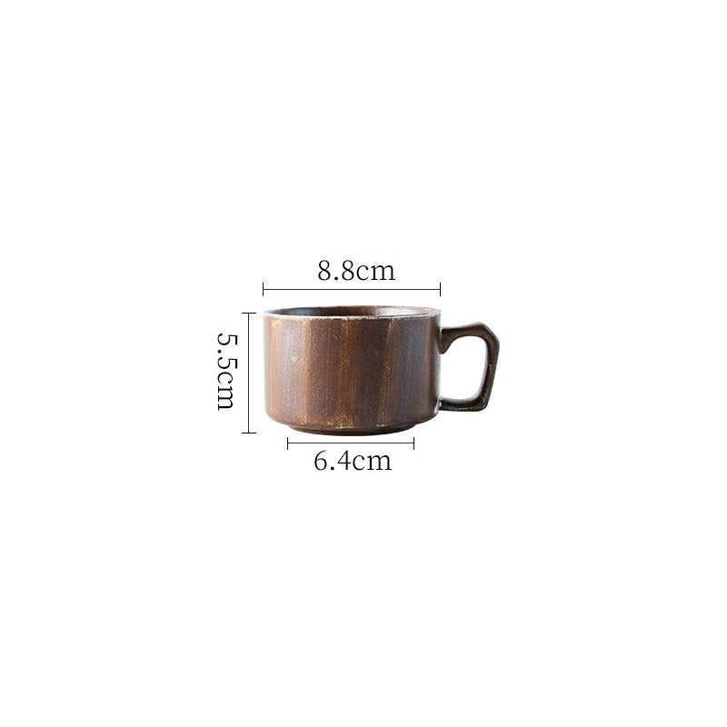 Retro Coffee Cups And Saucers Set