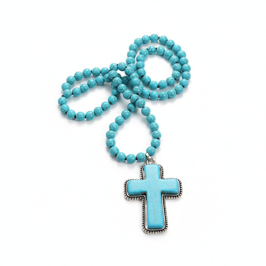Turquoise Cross Pendant