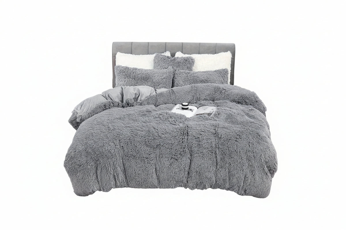 4PCs Plush Duvet Cover Set