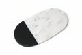Marble oval plate ornament snack plate