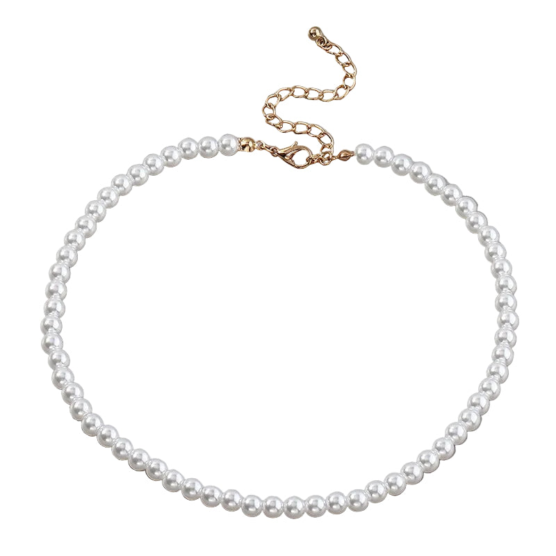 Elegant Round Pearl Necklace