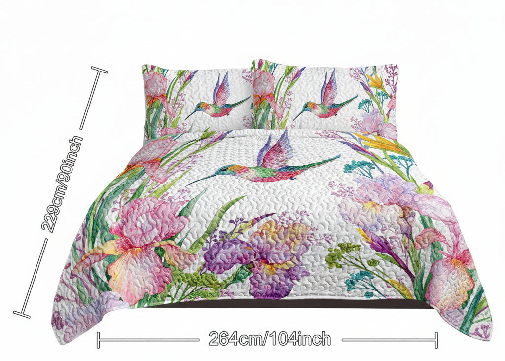 Humming Bird Quilt Set