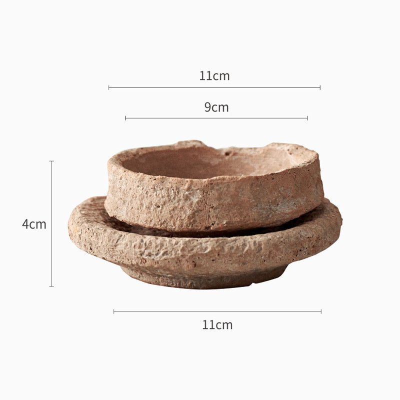 Burning Ceramic Flowerpot