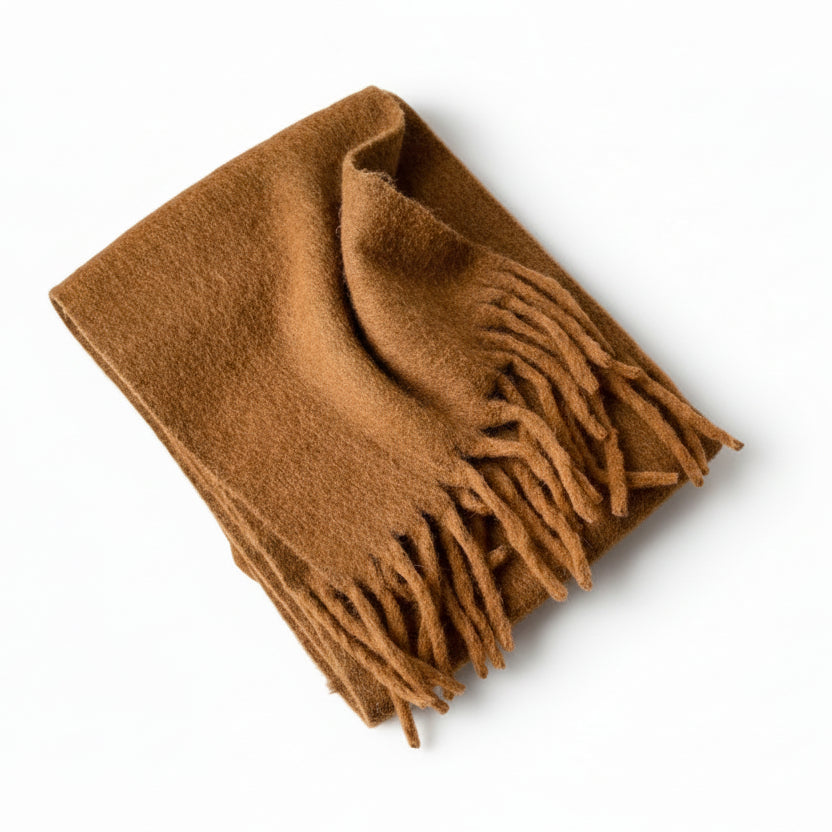 Merino Wool Brushed Warm Scarf