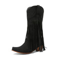Retro Mid-Calf tassel cowboy boots