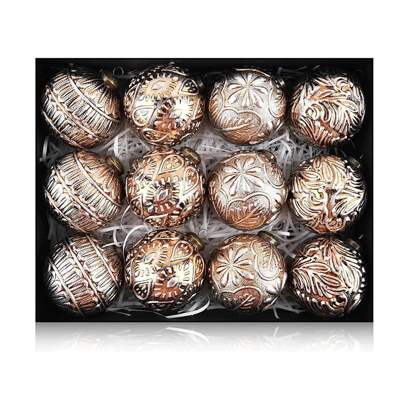 Christmas Tress Baubles Set 8CM 12PCs