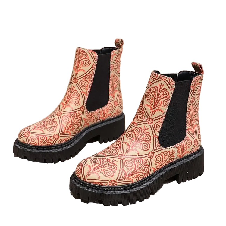 Printed Shaft Boots For Women