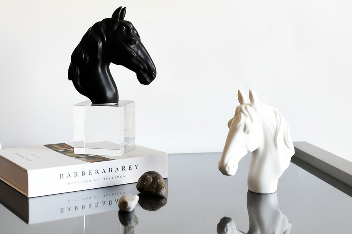 Horse Head Crystal Base Ornament