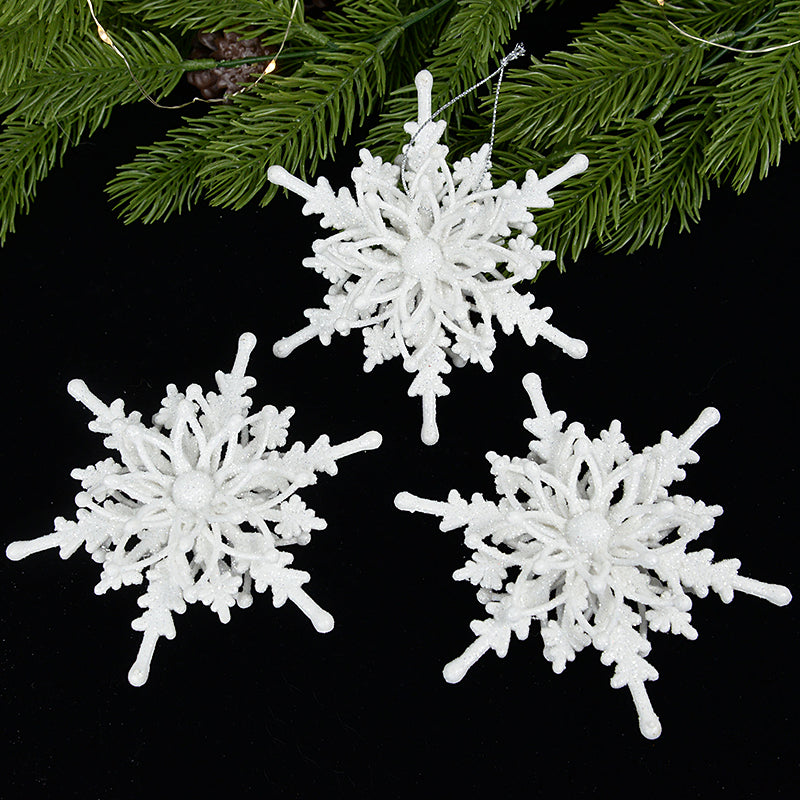 Ice White Snowflakes 3D