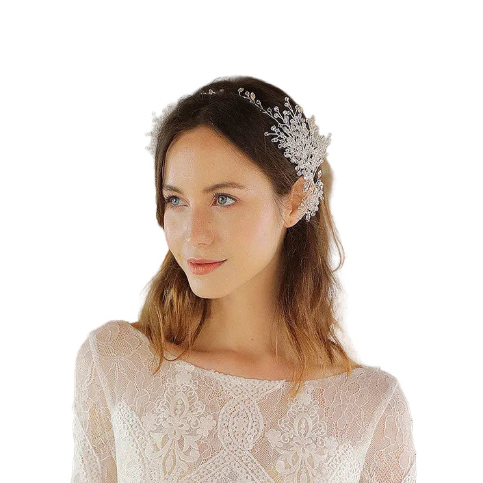 Hand-woven Rhinestone Headband