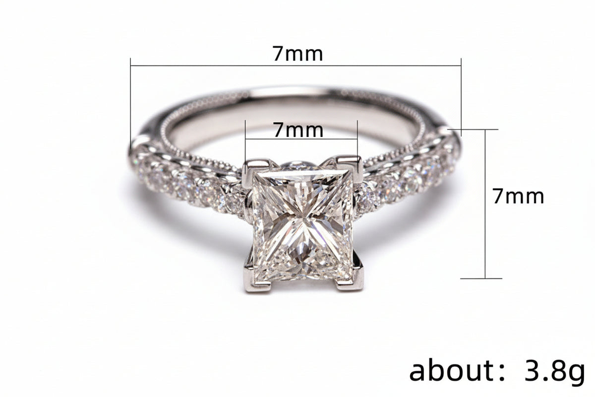 Diamond Zircon Ring