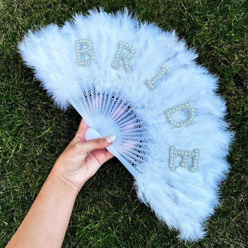 Bride Feather Fan