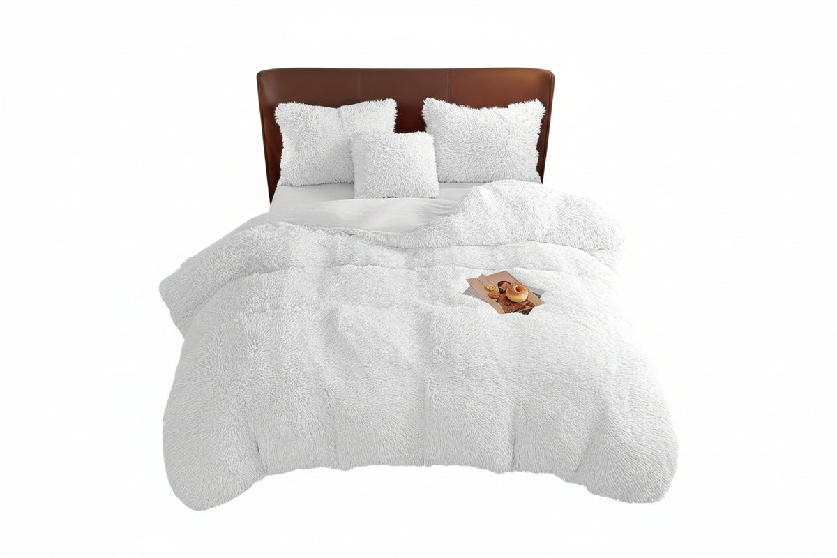 4PCs Plush Duvet Cover Set