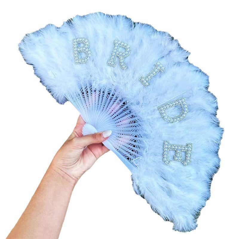 Bride Feather Fan