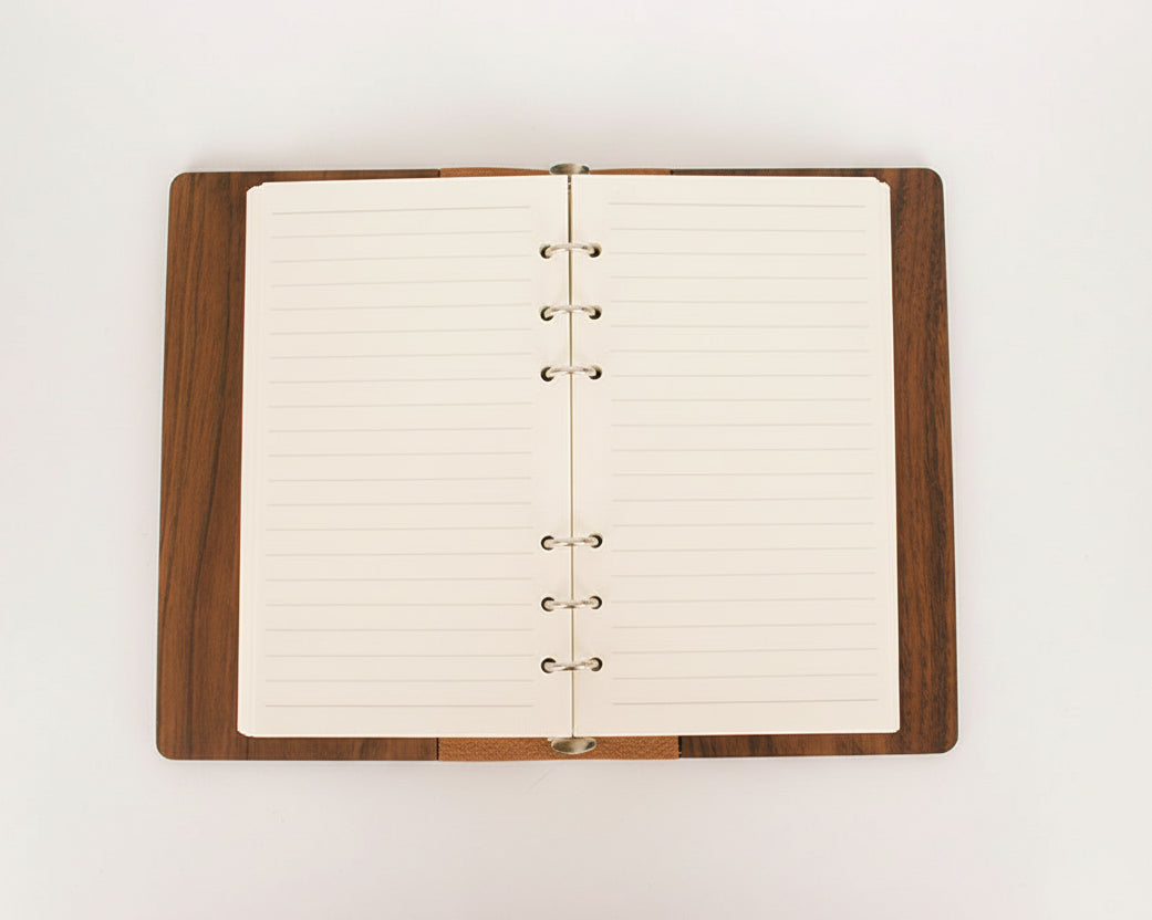 Walnut Loose-leaf Journal