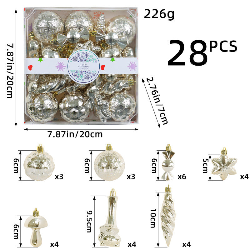 Christmas Tree Baubles 28PCS
