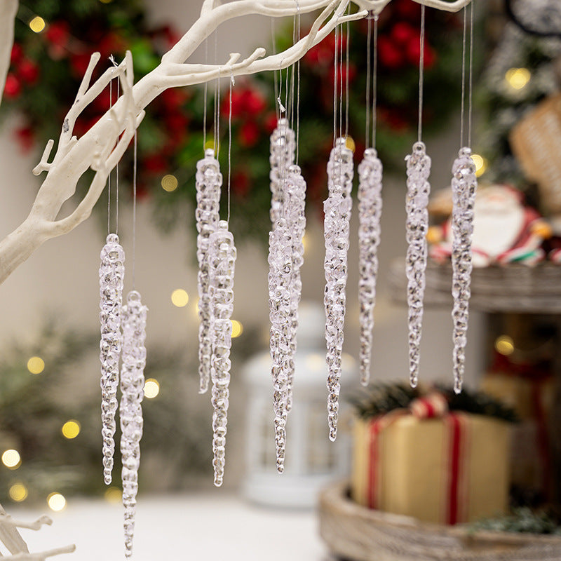 Transparent Icicle Ornaments