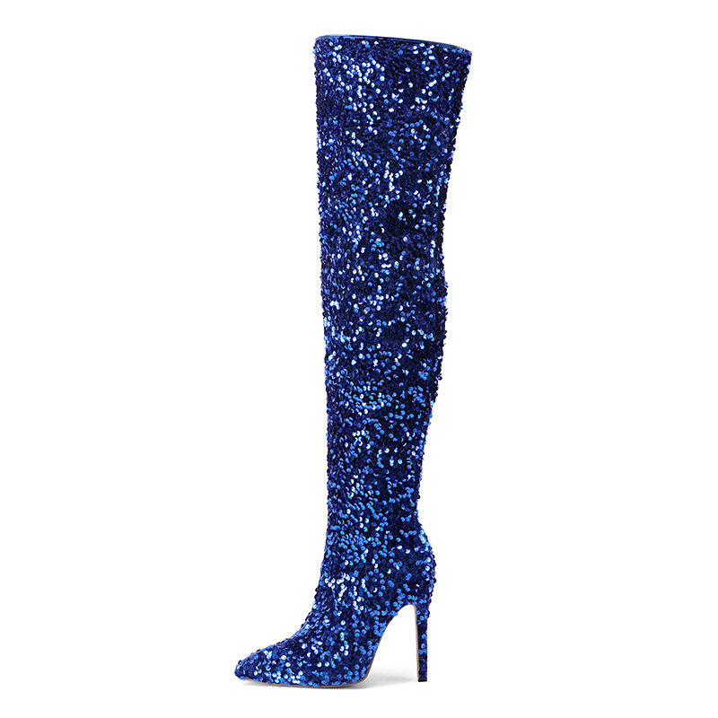 Sequin Over-the-knee Boots