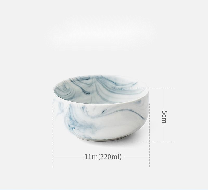 Marble tableware and dish set