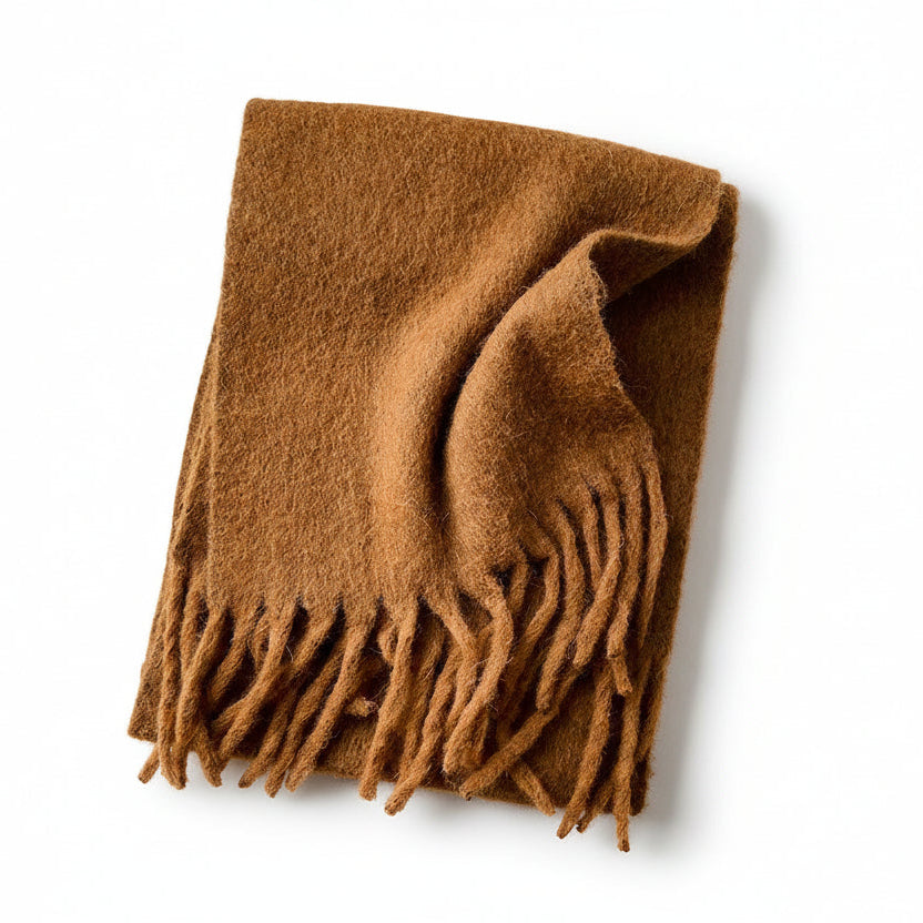 Merino Wool Brushed Warm Scarf