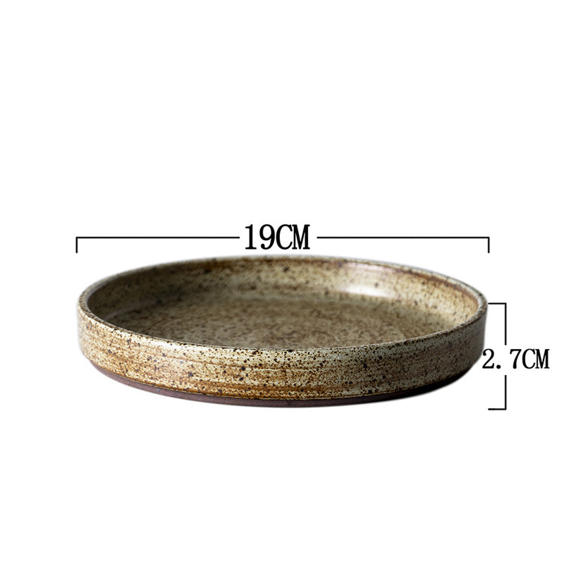 Retro Style Rough Pottery Tableware